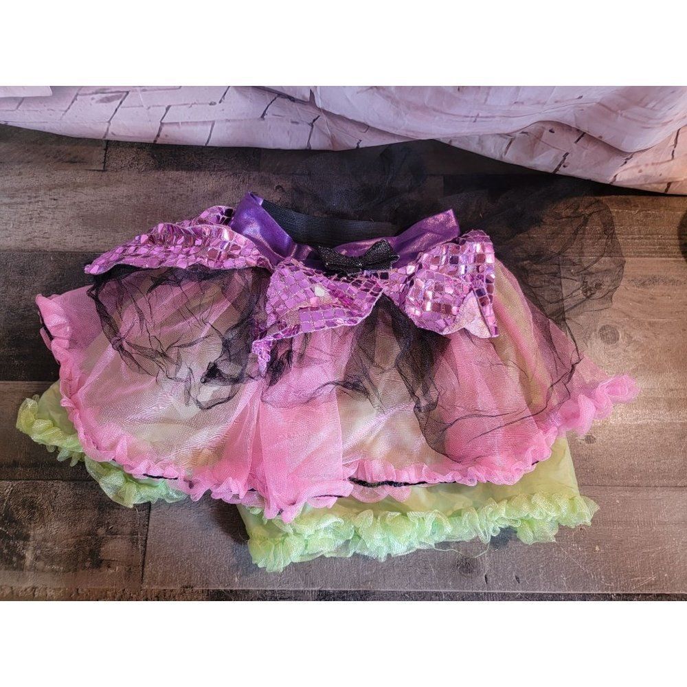 Halloween youth pink lime‎ green skirt tutu
